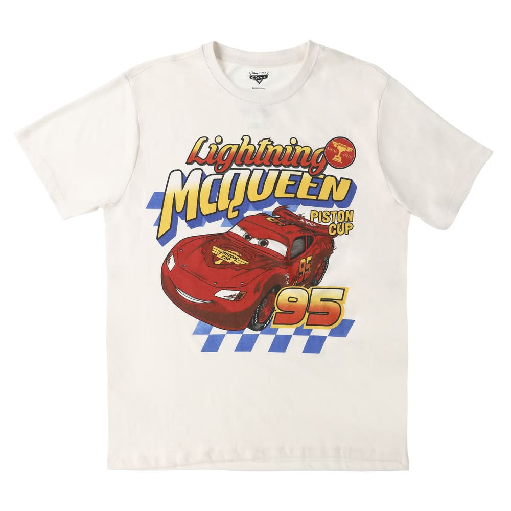 Disney Pixar Lightning McQueen Graphic Tee Medium Cream