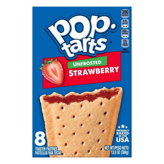 Pop-Tarts Unfrosted Strawberry Toaster Pastries (8 ct)