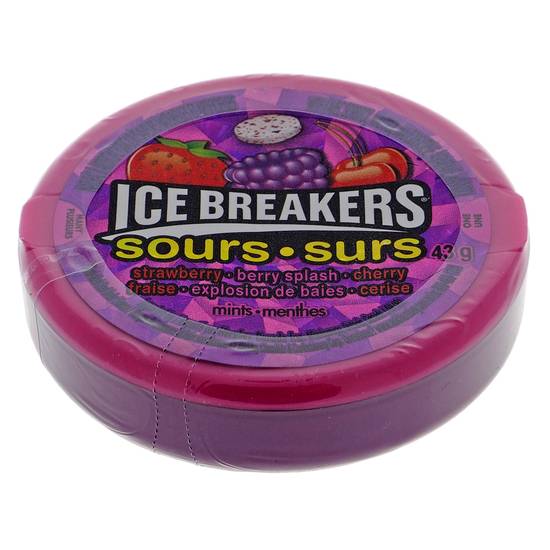 ICE BREAKERS Sours Mints Candies - Berry (43 g)