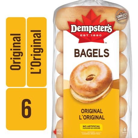 Dempster's Original Bagels (450 g, 6 ct)