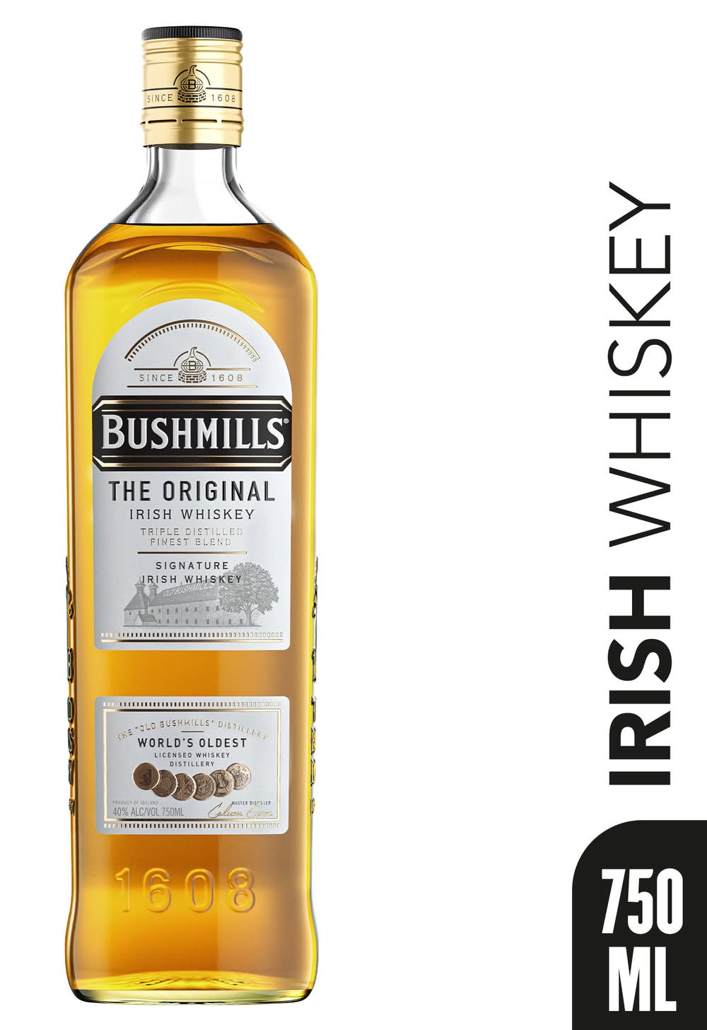 Bushmills The Original Triple Distilled Irish Whiskey (750 ml)