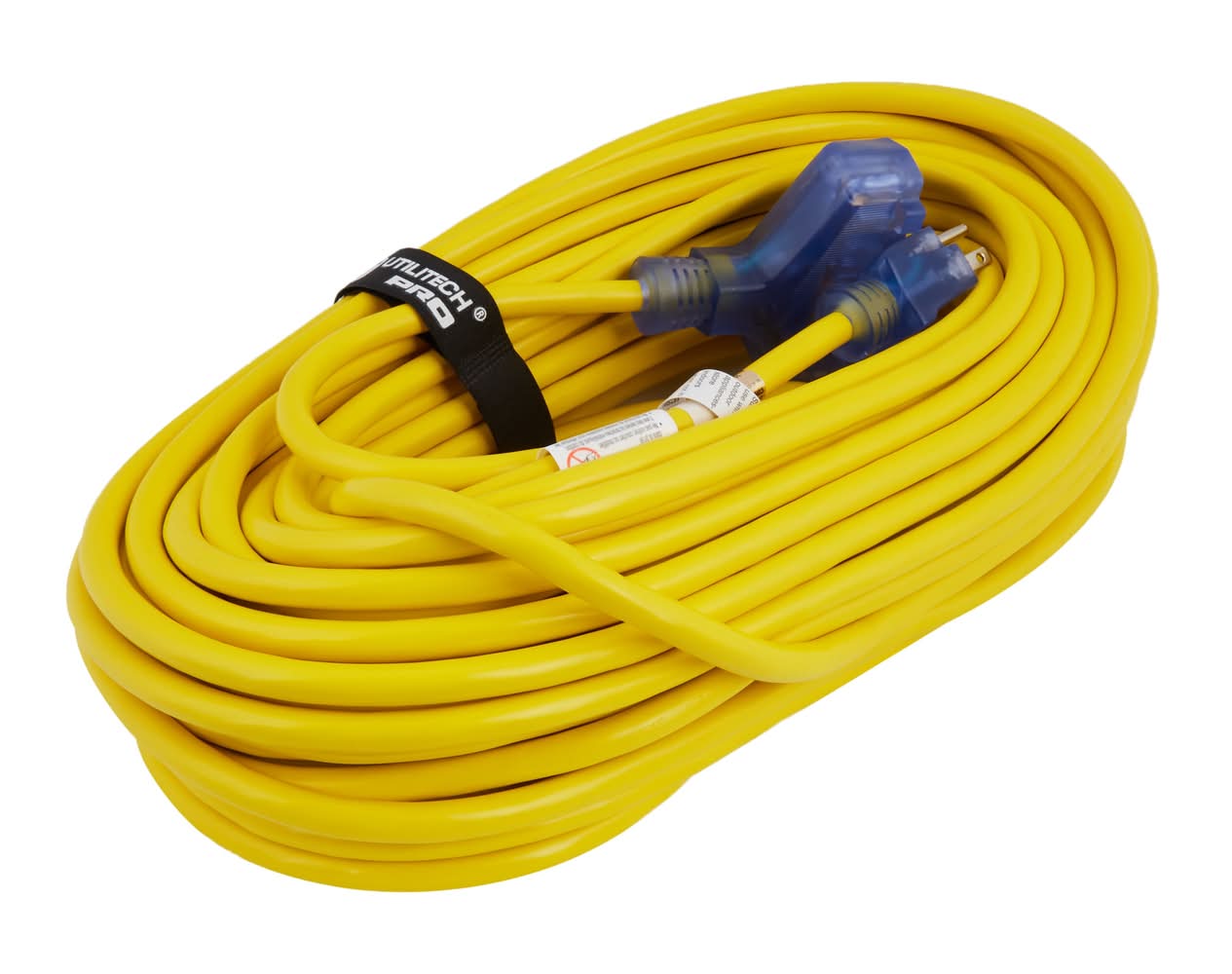 Utilitech 100-ft 12 / 3 Heavy Duty 3 Prong Yellow Outdoor Extension Power Cord