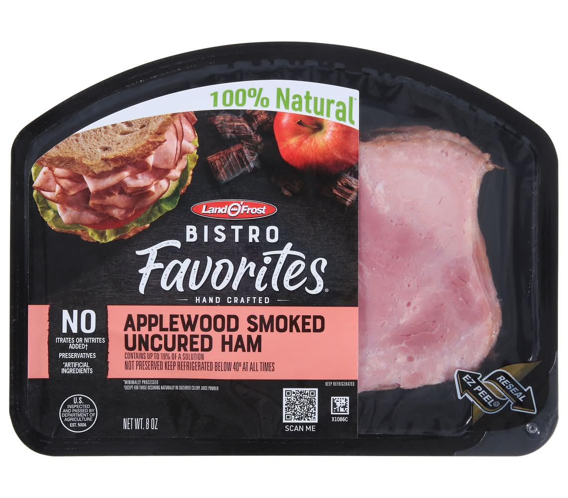 Land O' Frost Bistro Favorites Applewood Smoked Uncured Ham (8 oz)
