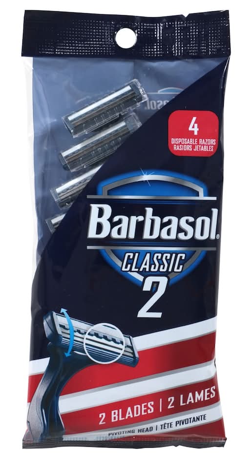 Barbasol Classic 2 Blades Disposable Razors (4 ct)