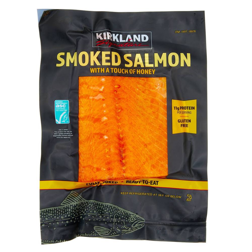 Kirkland Signature Smoked Salmon With a Touch Of Honey