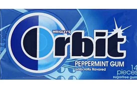 Wrigleys Orbit Peppermint Gum 14 Pcs