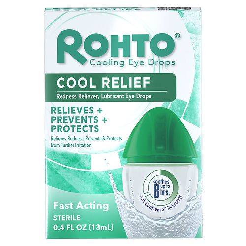 Rohto Cool Relief Redness Relief Eye Drops - 0.4 fl oz