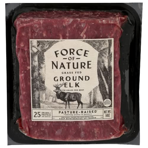 Force Of Nature Meats Grass Fed Ground Elk