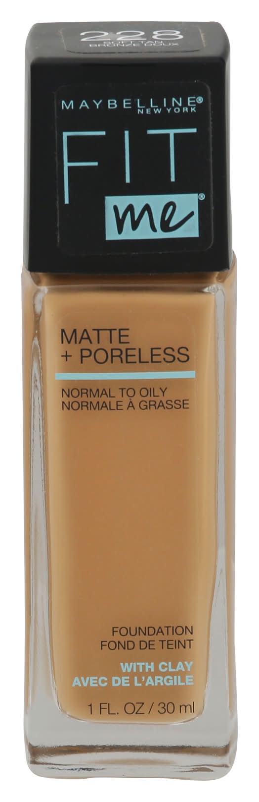 Maybelline 228 Soft Tan Fit Me Matte + Poreless Foundation (1 fl oz)