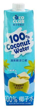 酷椰嶼椰子俱樂部100%椰子水1L