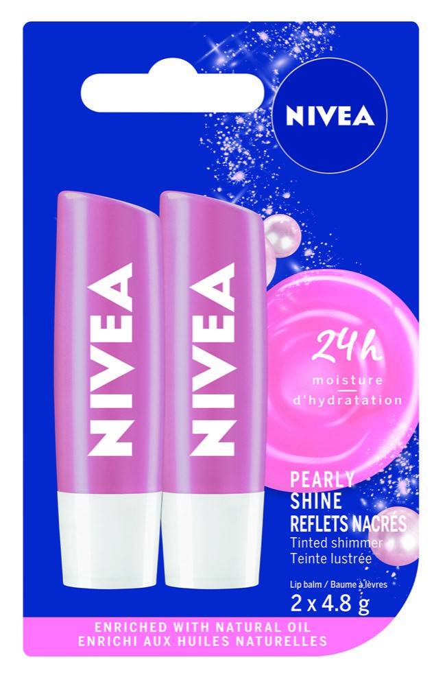 Nivea Pearly Shine Lip Balm Duo (2 x 4.8 g)