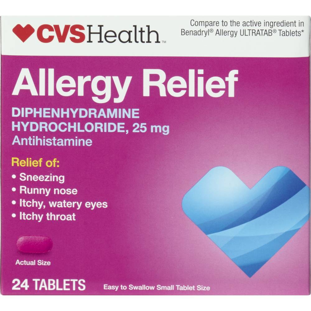 CVS Health Allergy Relief Tablets (24 ct)