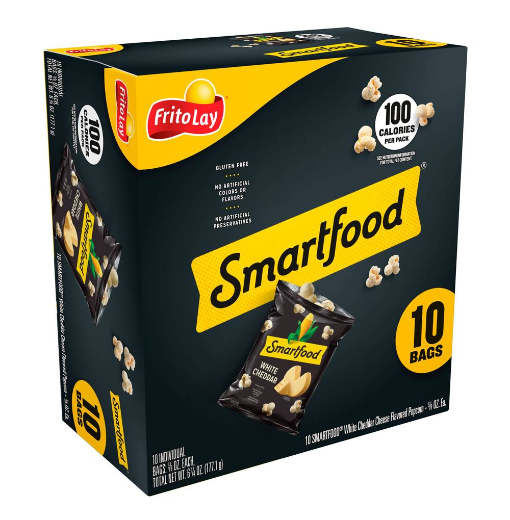 Smartfood Frito Lay Popcorn, White Cheddar Cheese (6.25 oz, 10 ct)