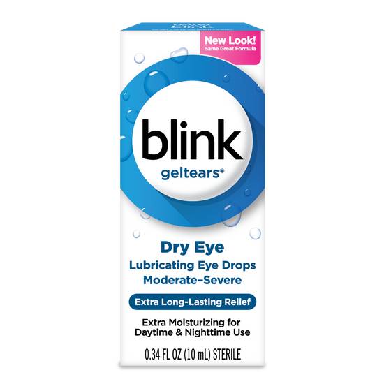 Blink Gel Tears Lubricating Eye Drops Moderate-Severe Dry Eye (0.34 oz)