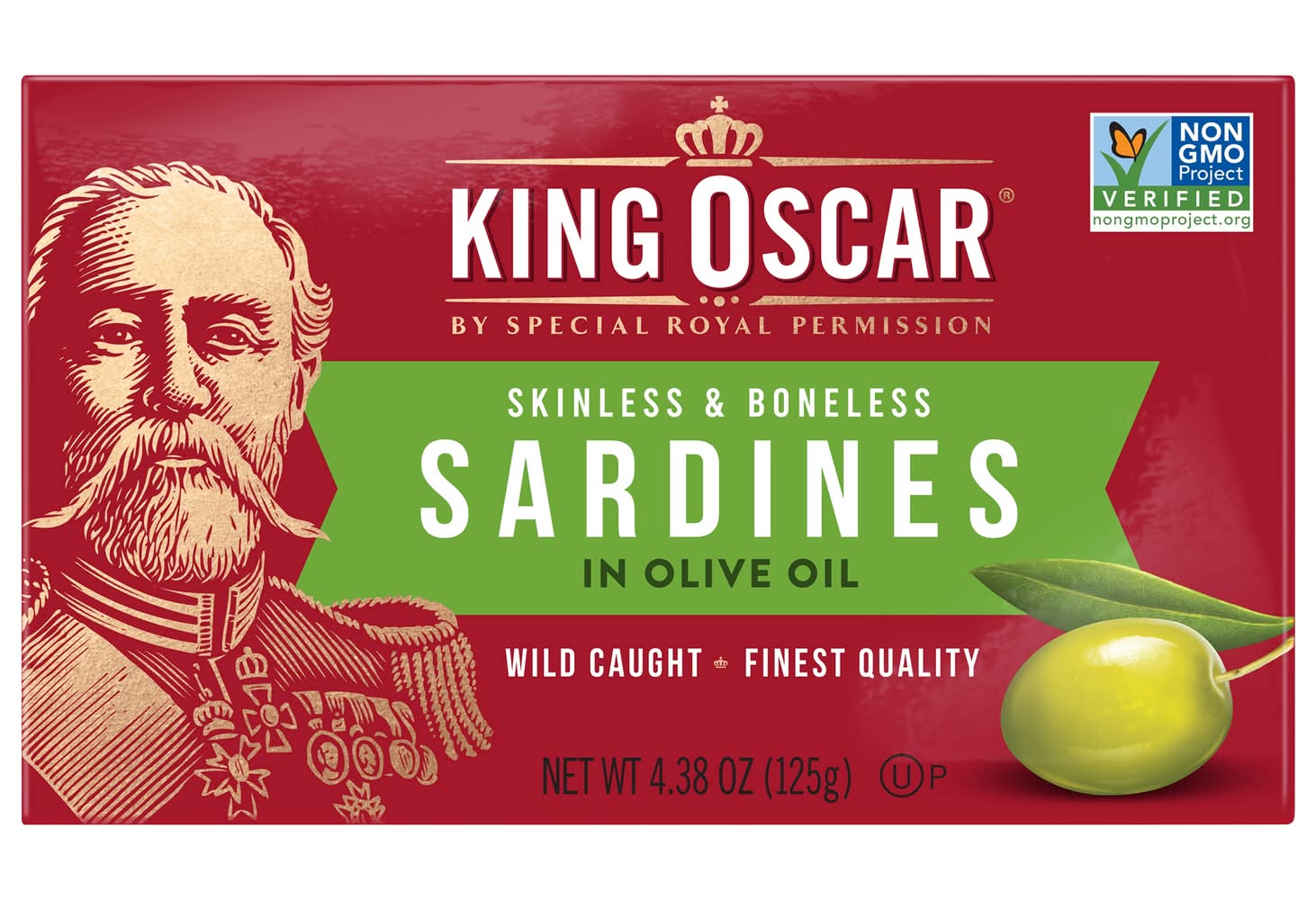 King Oscar Skinless & Boneless Sardines in Olive Oil (4.38 oz)