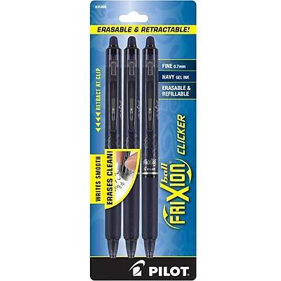 Pilot Frixion Balclicker Erasable Gel Blue Ink Pens Fine Point (3 ct)