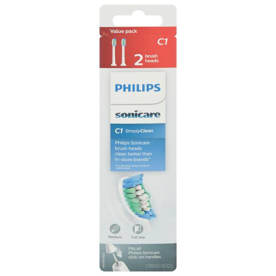 Philips Sonicare C1 Simply Clean Brush Heads Value pack (2 brush heads)