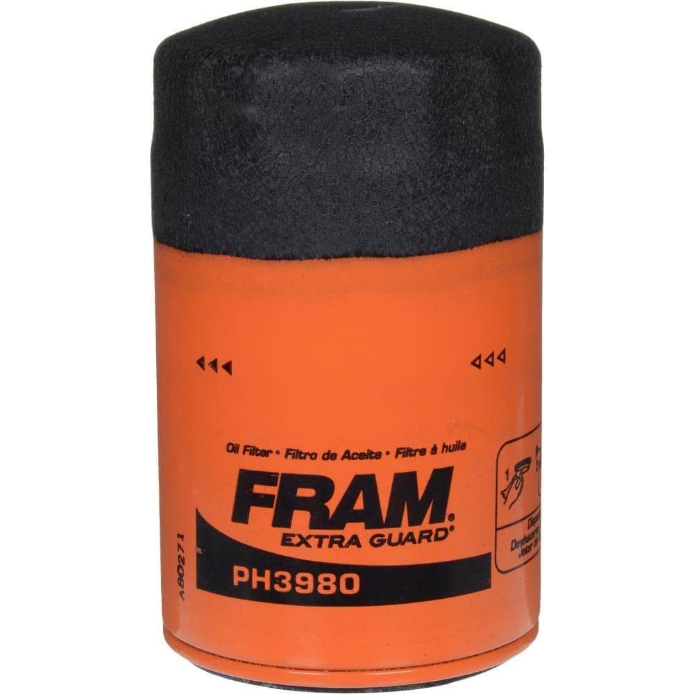 FRAM  PH3980 Oil Filter: Silicone Anti-Drain Back Valve, Proven Protection up to 10,000 Miles | PH3980