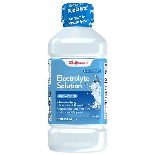 Walgreens Electrolyte Solution Unflavored - 33.8 fl oz