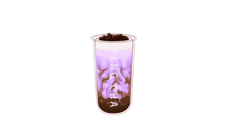 Dirty Taro Milk Tea