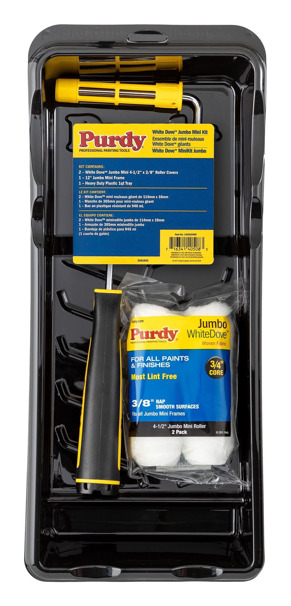Purdy WhiteDove Jumbo Mini 4 -Piece Woven Paint Roller Kit