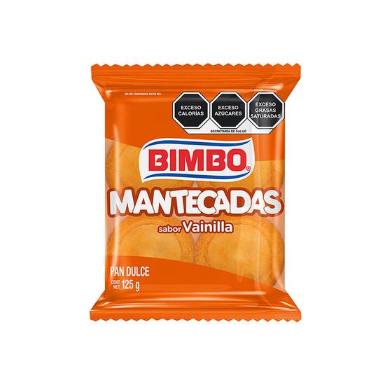 Bimbo mantecadas sabor vainilla (bolsa 125 g)