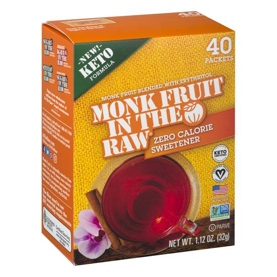 Monk Fruit in the Raw Zero Calorie Sweetener (40 ct)
