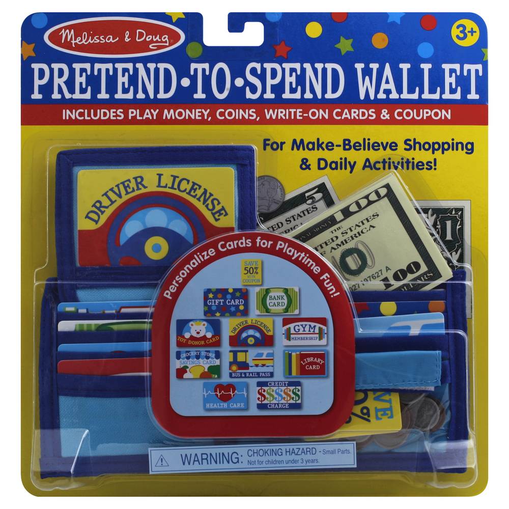 Melissa & Doug Pretend To Spend Wallet (1 set)