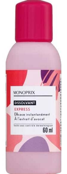 Monoprix - Dissolvant express extrait d'avocat (60ml)