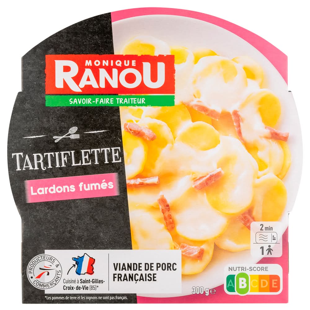 Monique Ranou - Batatas Cozinhadas com Bacon, Queijo Fundido, Cebola e Nata, 300 g