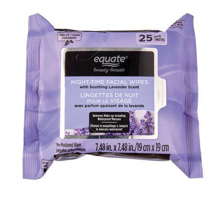 Equate Beauty Night-Time With Smoothing Facial Wipes (7.48 x 7.48 in)