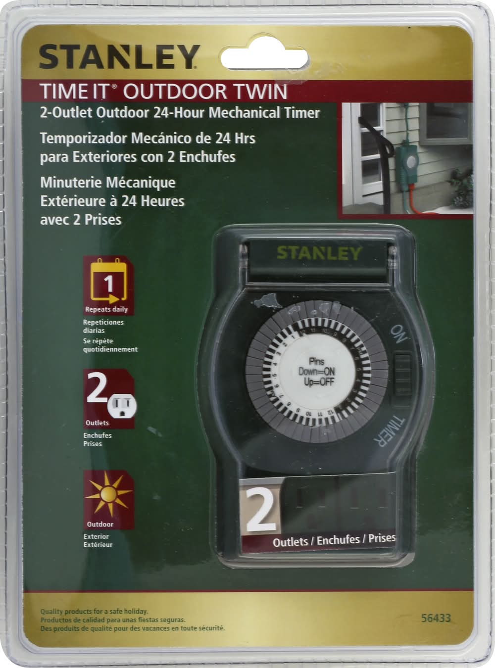 Stanley Time It Outdoor Twin Outdoor Timer
