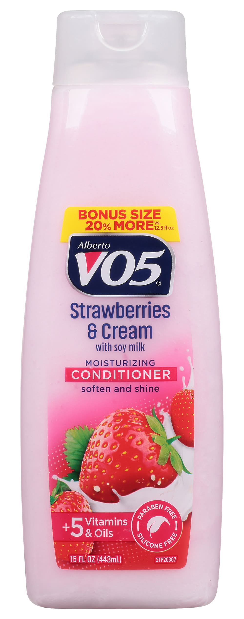 Alberto VO5 Moisturizing Strawberries & Cream Conditioner Bonus (15 fl oz)