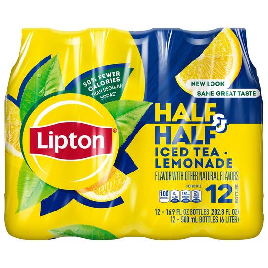 Lipton Half & Half Iced Tea (12 ct, 16.9 fl oz) (lemonade)