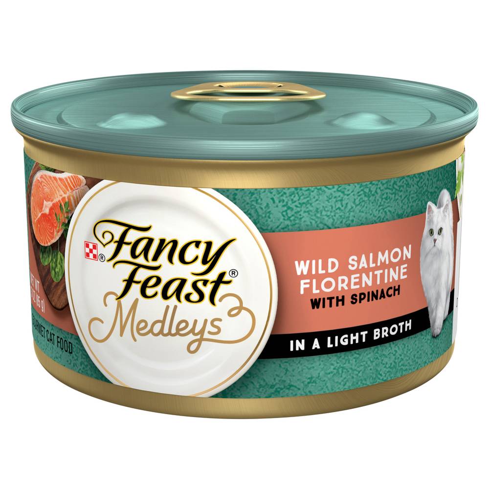 Purina Fancy Feast Wild Salmon Florentine Cat Food (3 oz)