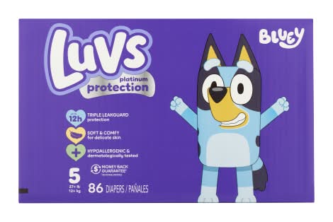 Luvs Platinum Protection Baby Diapers, 5 (86 ct)