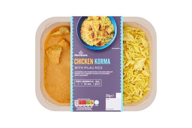Morrisons Chicken Korma & Rice 375g