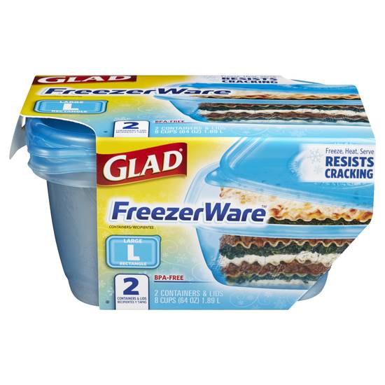Glad Freezer Ware Containers & Lids (2 ct)