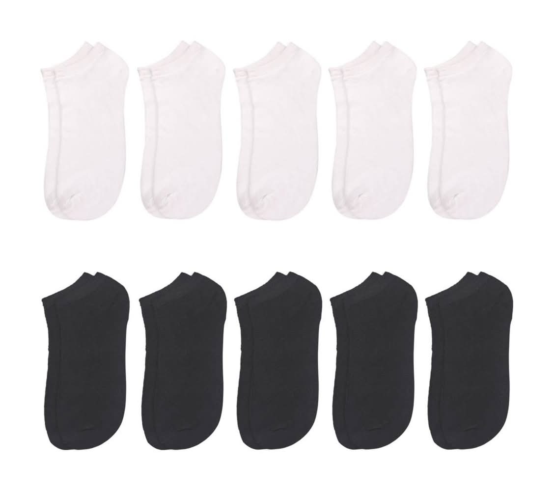 Low Cut Socks, Men, 6-12 in, Assorted (12 ct)