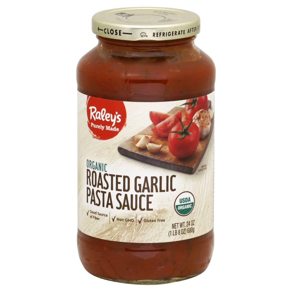 Raley'S Purely Made, Organic Roasted Garlic Pasta Sauce 24 Oz