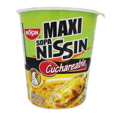 Nissin sopa instantánea maxi sabor pollo (vaso 80 g)