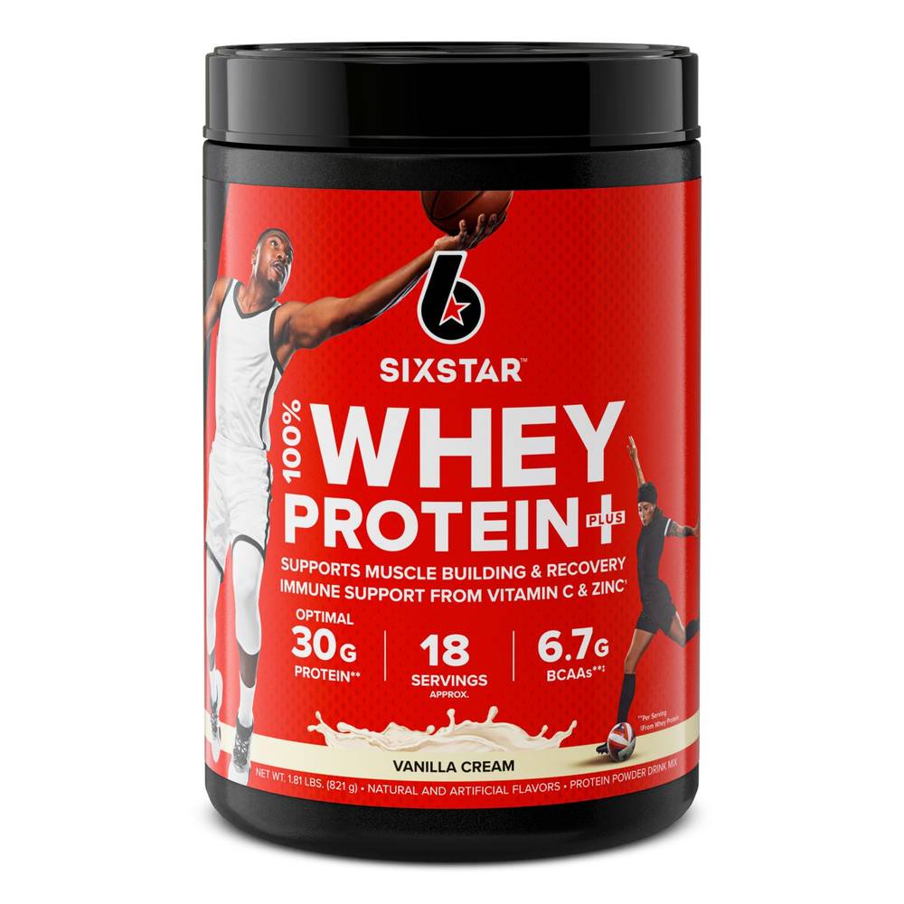 Six Star 100% Whey Protein Plus Vanilla Powder, 30 G