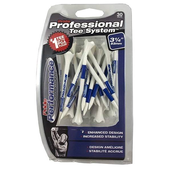 Pride Professional Tee System, 3-1/4 inch Pride Performance Tee, 30 Count, Blue