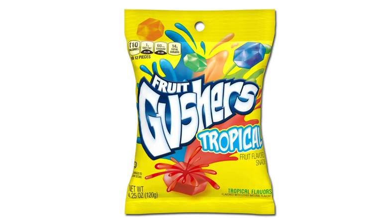 Bags Gushers Tropical Fruit Candy