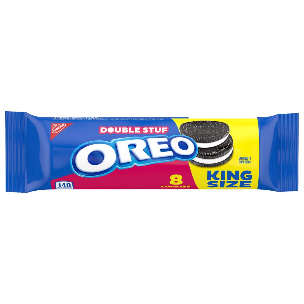 Oreo Double Stuf Sandwich Cookies, Chocolate (4.1 oz, 8 ct)