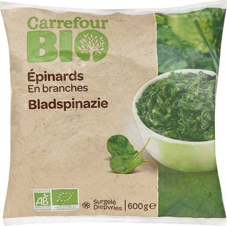 Carrefour Bio - Épinards bio en branches
