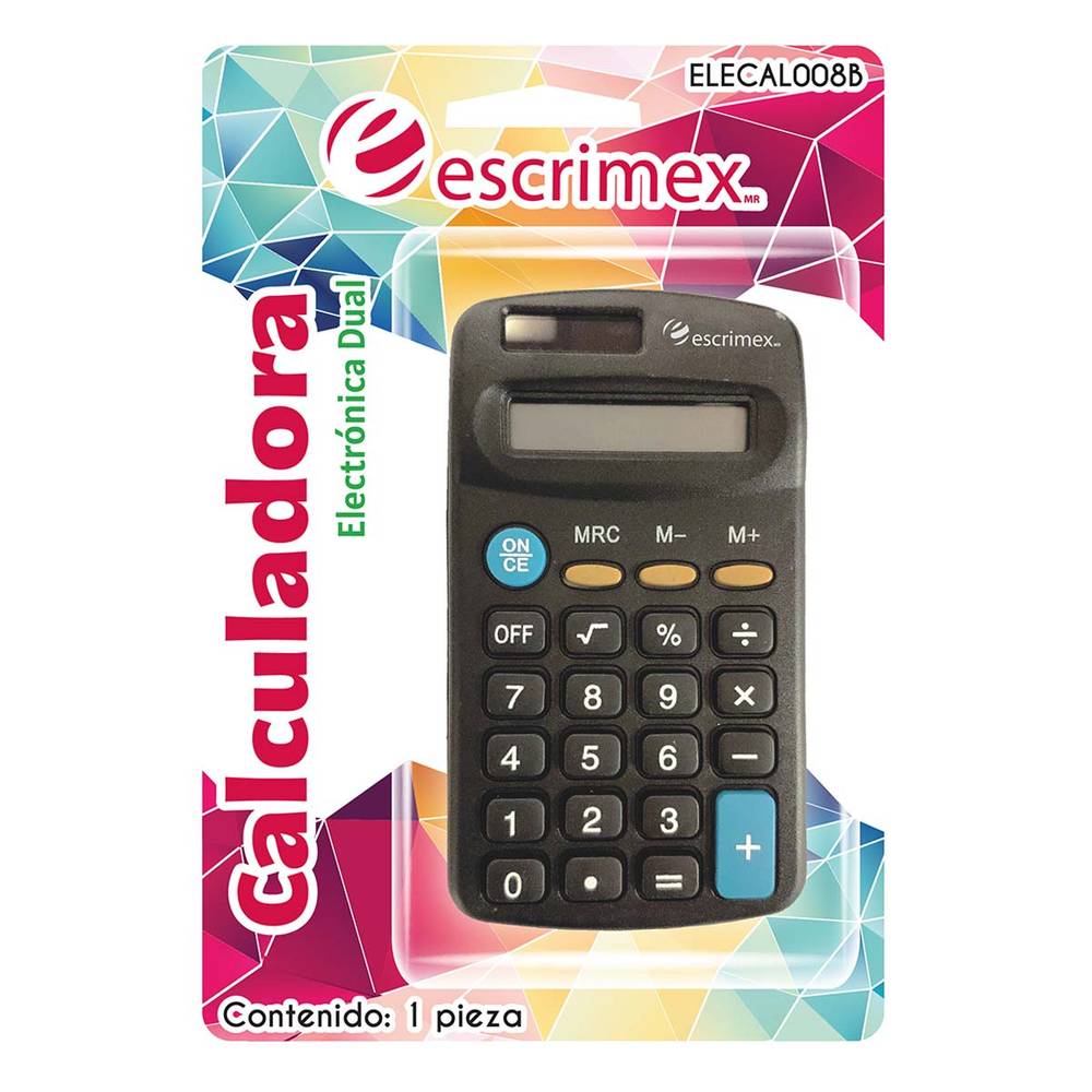 Escrimex calculadora electrónica dual (1 pieza)