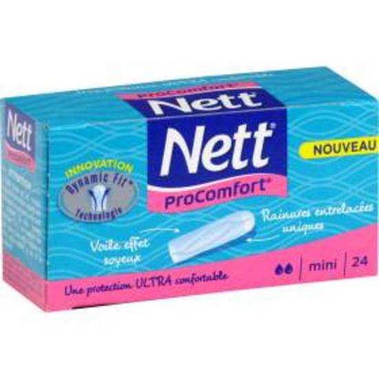 Proconfort tampons hygiéniques sans applicateur mini Nett x24