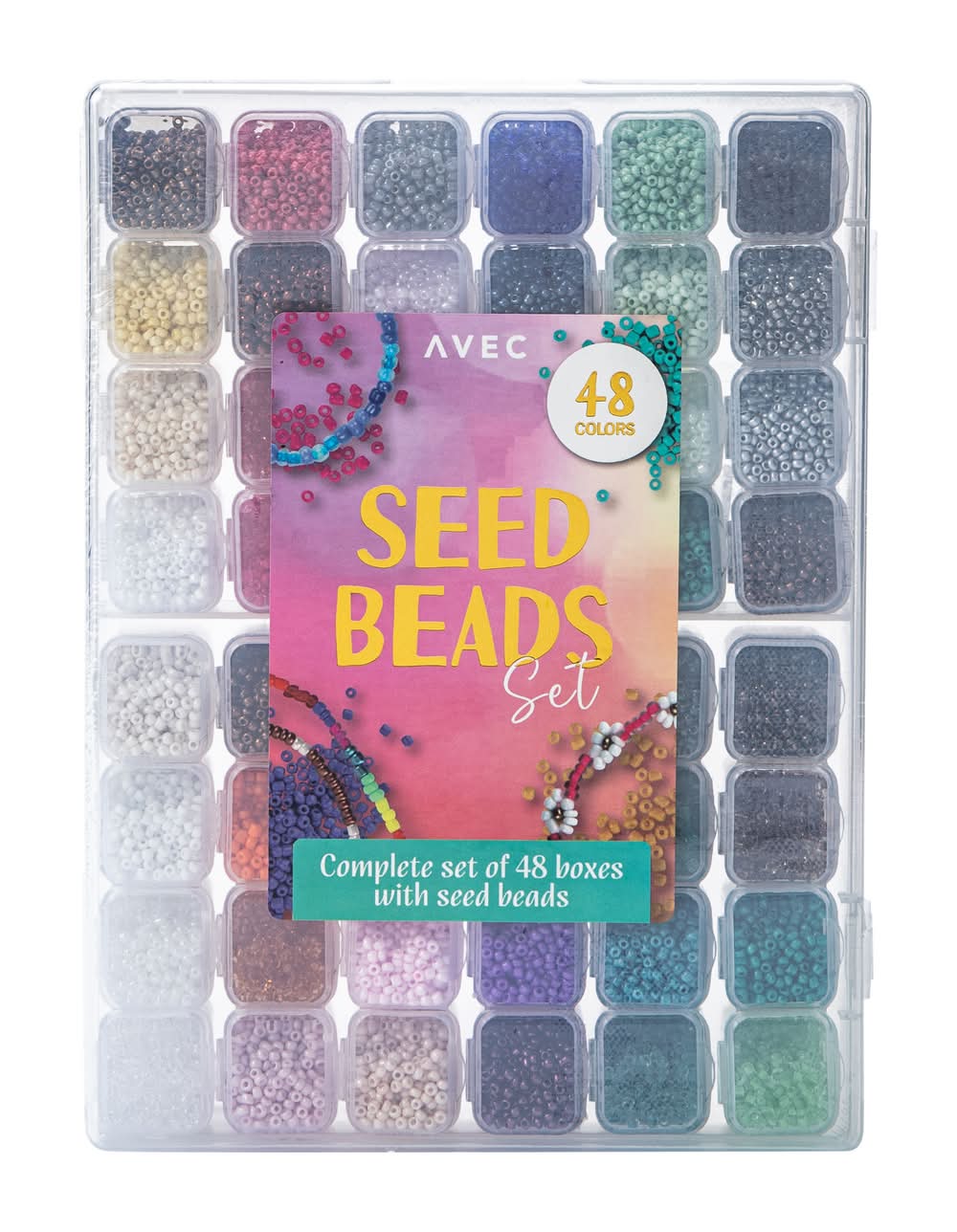 Avec Seed Beads Set 48 Colors