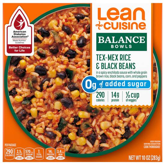 Lean Cuisine Ada Frozen Meal Tex Mex Rice & Black Bean Balance Bowls